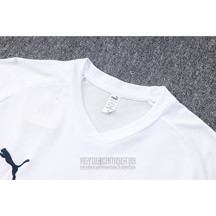 Chandal del Olympique Marsella Manga Corta 2022-2023 Blanco